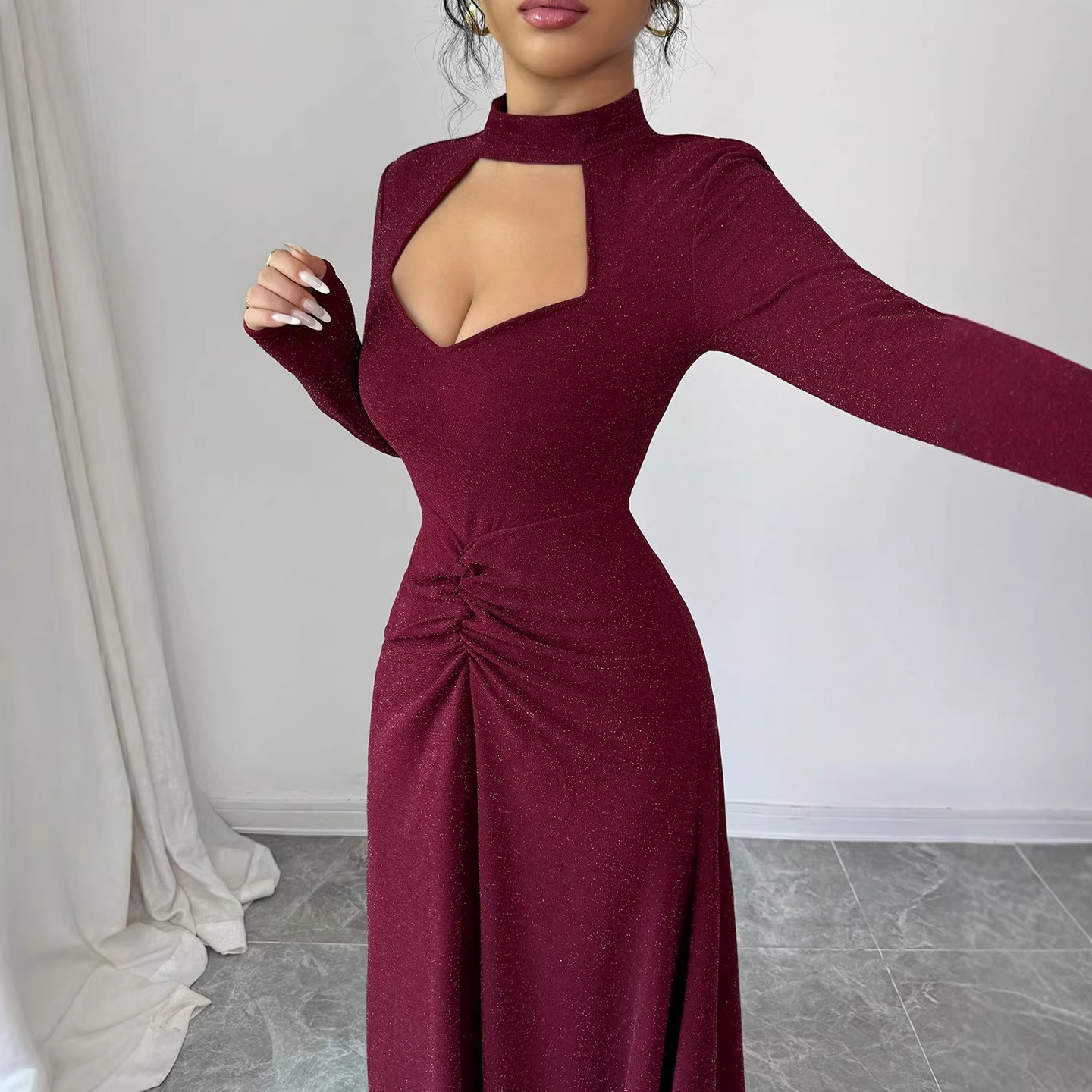Midi Dress - Gaun Midi Seksi Model Slim Fit