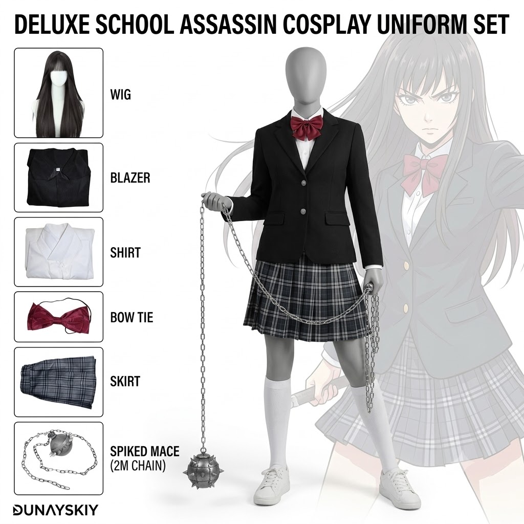 Formal Skirt - Gogo Yubari Pakaian Cosplay Seragam Rok