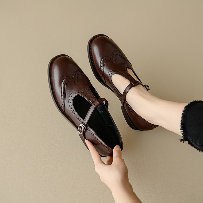Womens Heels - Sepatu kulit wanita belahan untuk musim