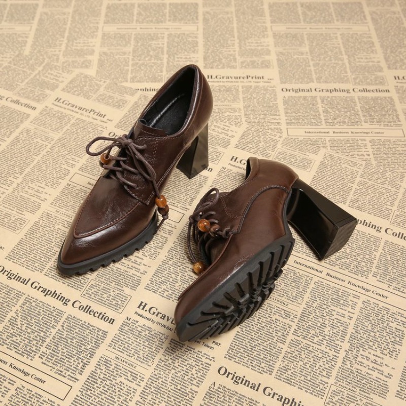 Pump Heel Block - Sepatu Hak Tinggi Model French Deep