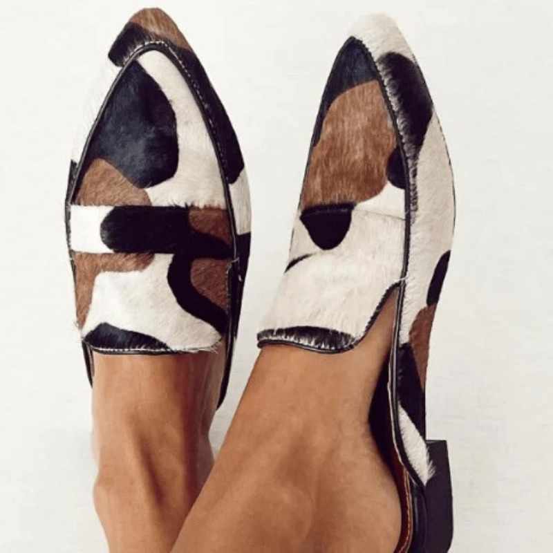 Womens Heels - Sepatu Wanita Kasual Motif Kulit Sapi