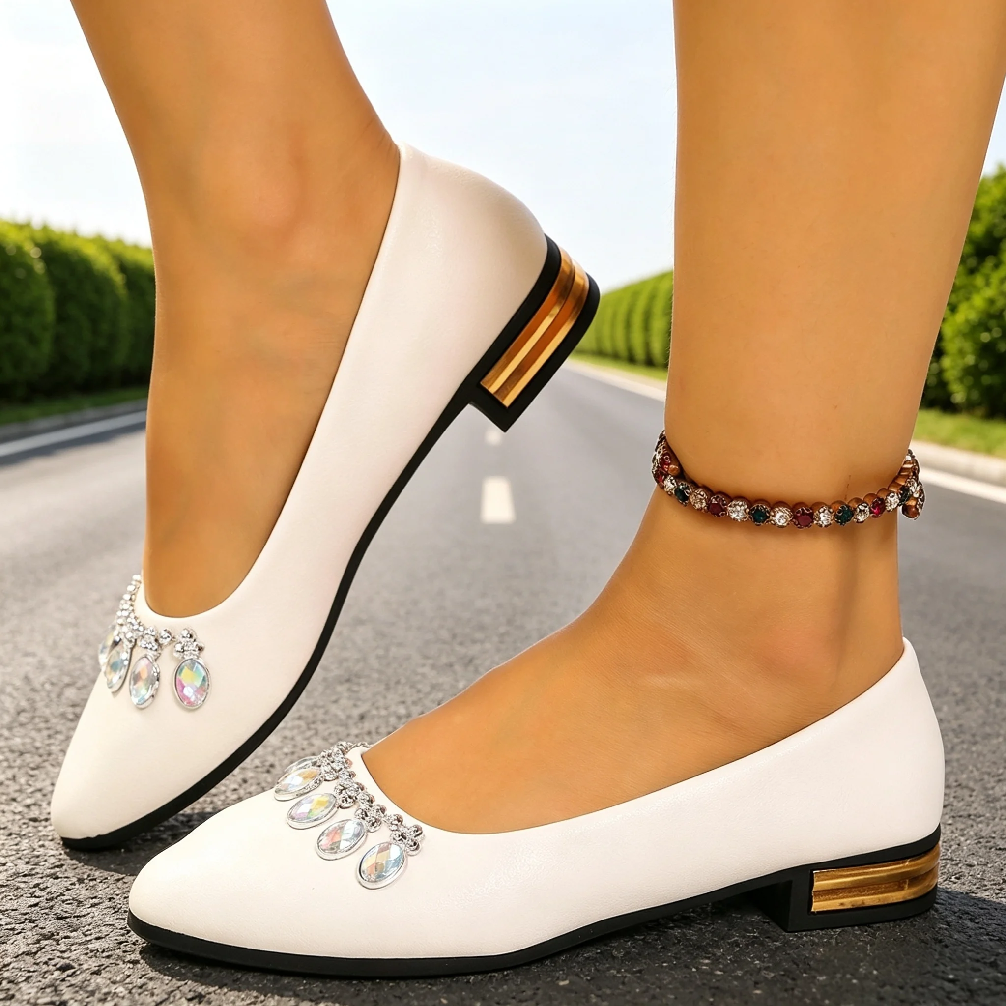 Womens Heels - Sepatu Balet Wanita Model Pointed Toe,