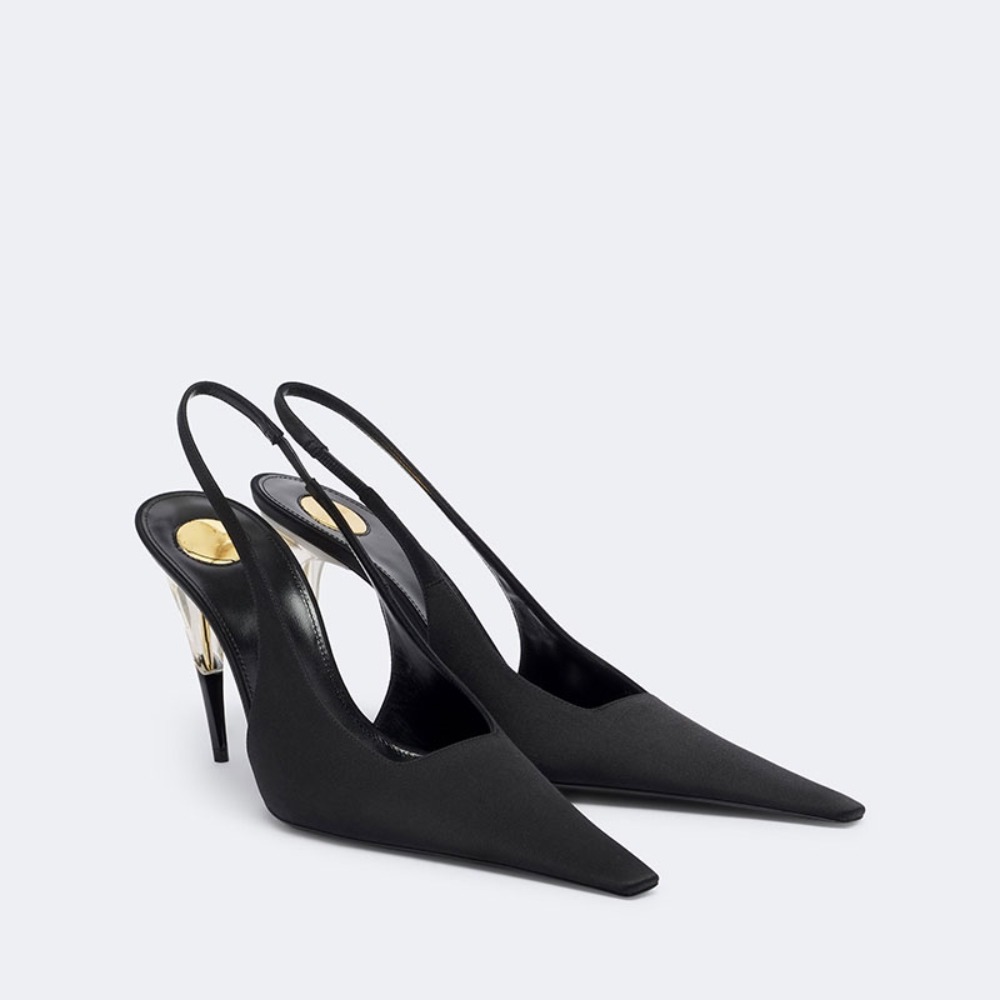 Formal Dress - Sepatu Stiletto Wanita Berbahan Satin dengan