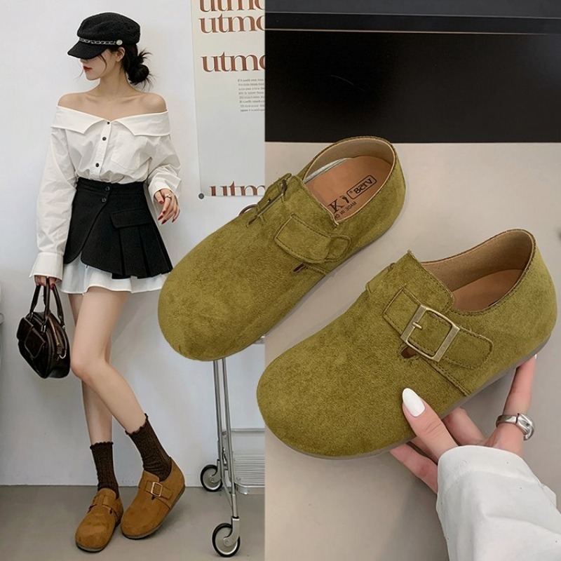 Womens Heels - Sepatu Birken Wanita Berbahan Suede, Model