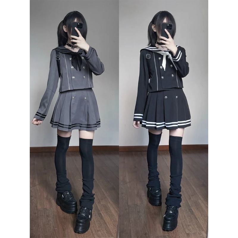 Formal Skirt - Kostum Cosplay Retro Subkultur Jepang Seragam