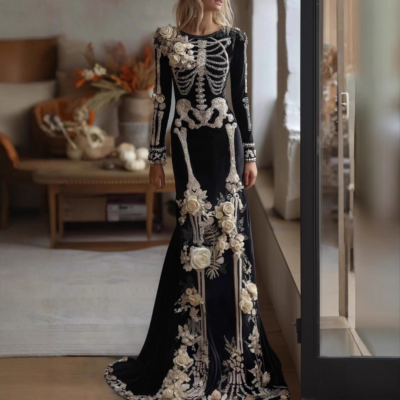 Evening Gown - Gaun Maxi Wanita Baru 2026 Motif