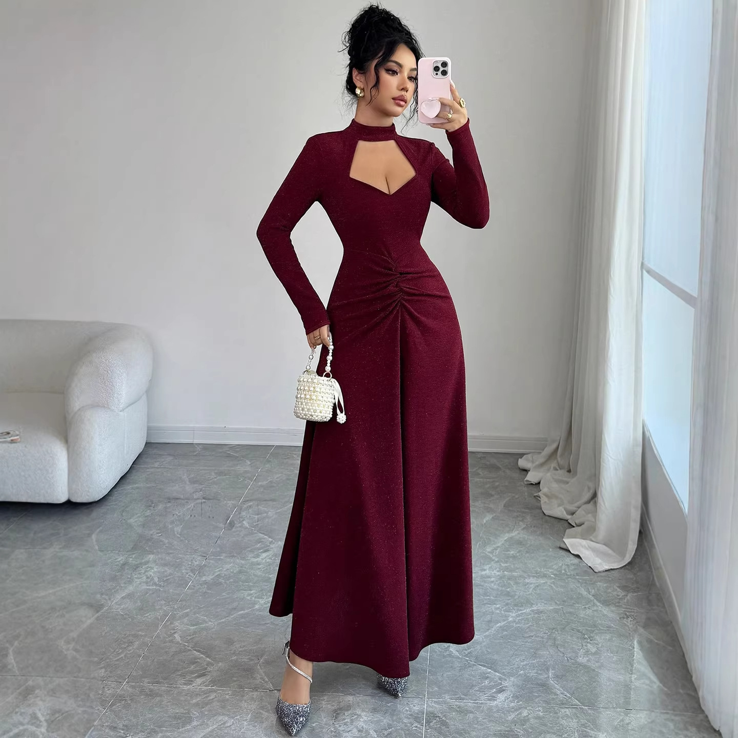 Gaun Midi Seksi Model Slim Fit - Midi Dress ulasan dan harga