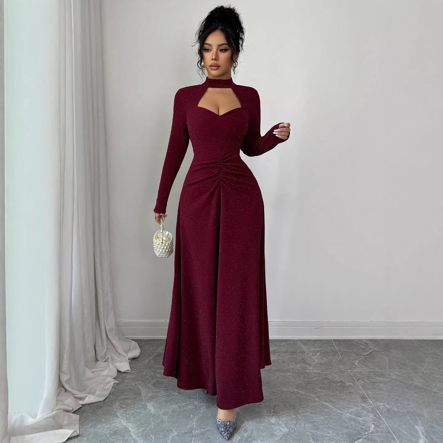 Gaun Midi Seksi Model Slim Fit - Midi Dress ulasan dan harga