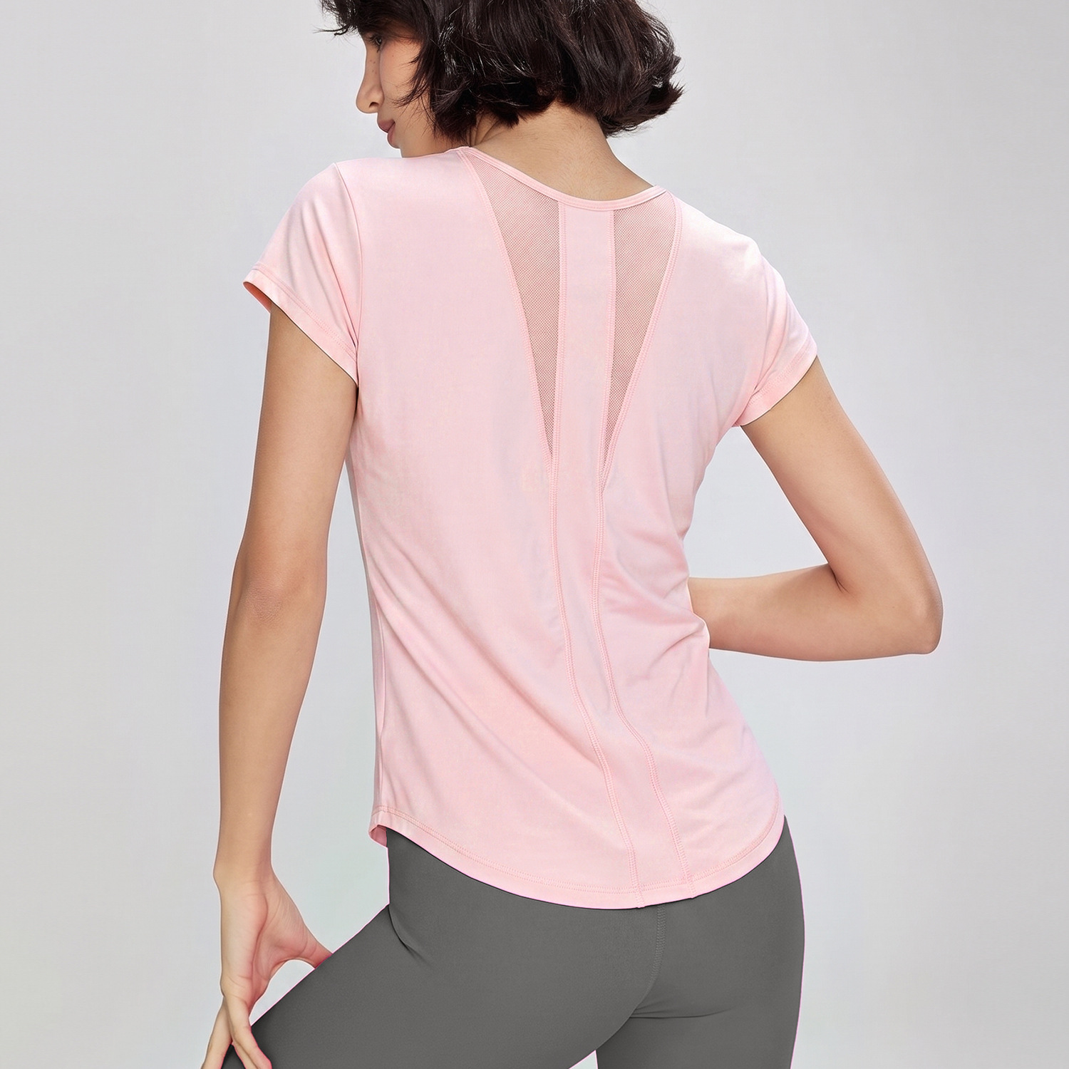 Kaos Yoga Lengan Pendek Bahan  - Silk Blouse ulasan dan harga