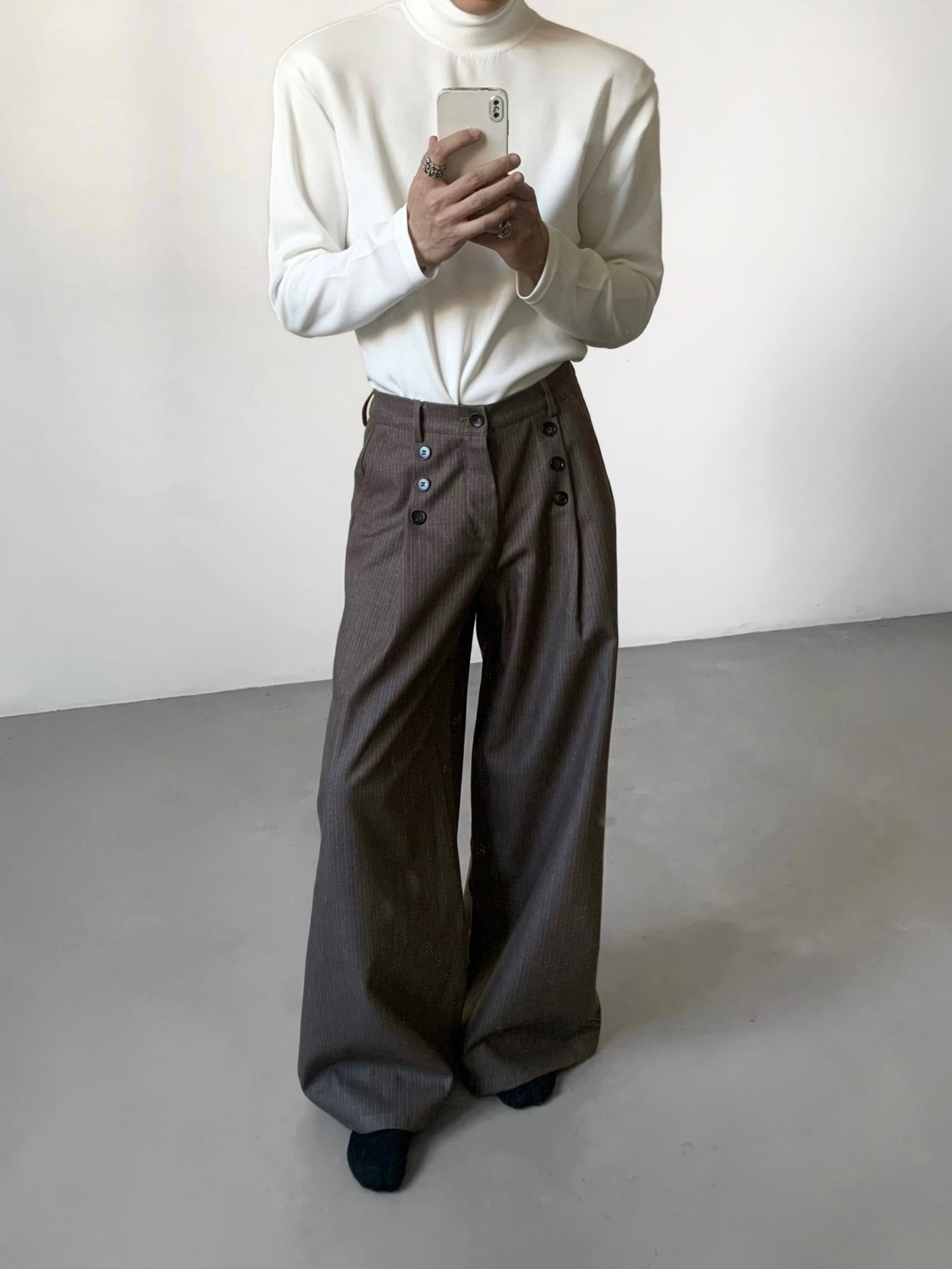 Celana Panjang Kasual Bergaris - Tailored Trouser Wide ulasan dan harga