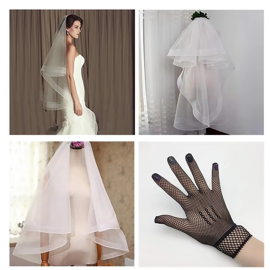 Pita Jaring Crinoline Bulu Kud - Wedding Dress ulasan dan harga