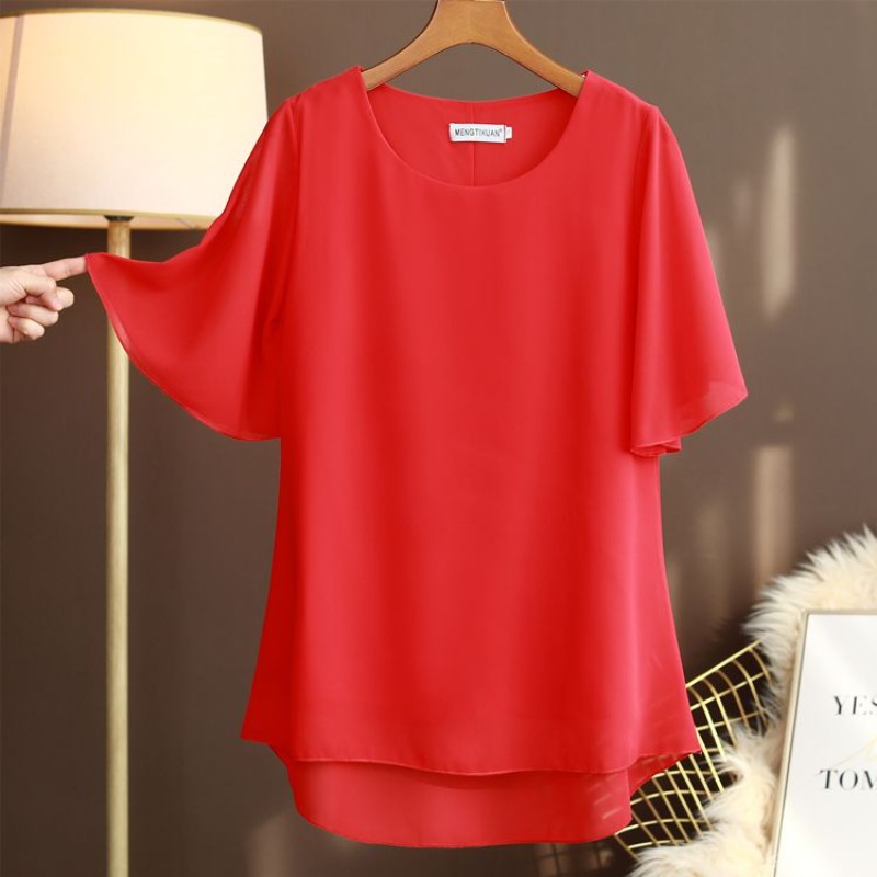 Blus Sutra Ukuran Besar Elegan - Silk Blouse ulasan dan harga