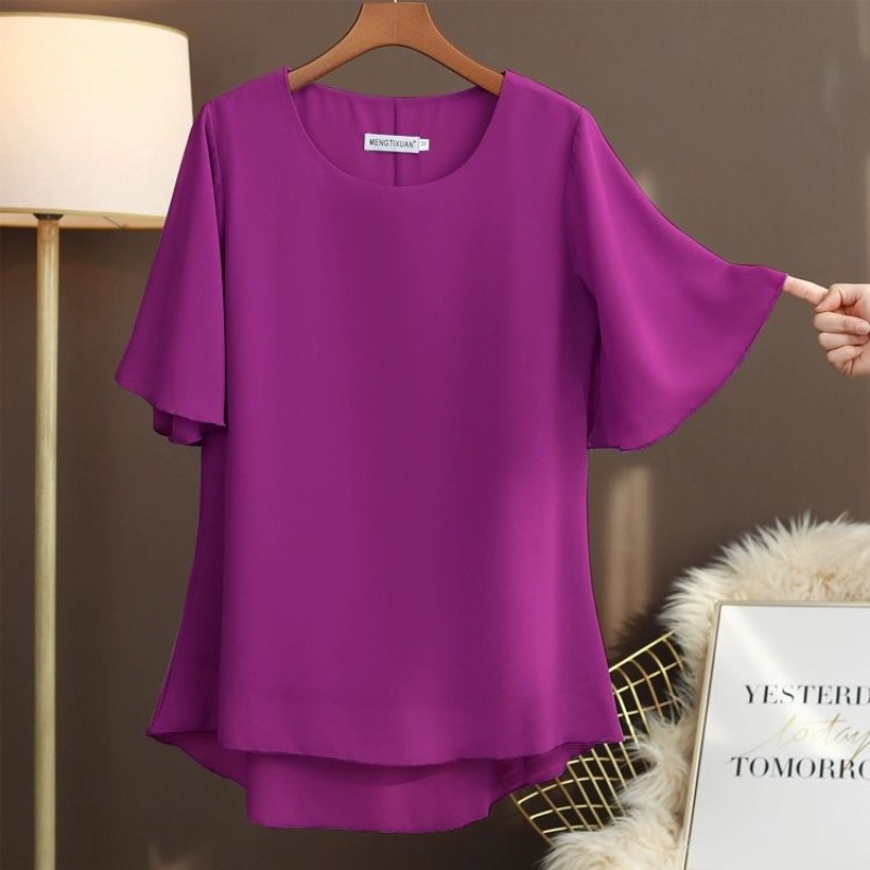 Blus Sutra Ukuran Besar Elegan - Silk Blouse ulasan dan harga