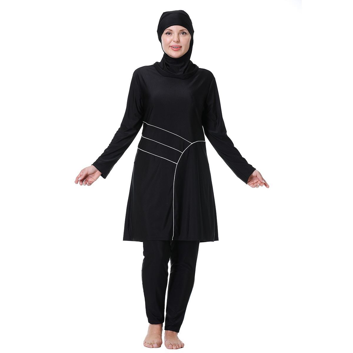 H1029 Baju Renang Muslimah Ful - Womens Suit ulasan dan harga