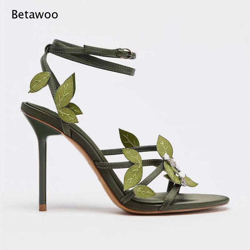 Sandal Wanita Hijau Tua Satin  - Formal Dress ulasan dan harga