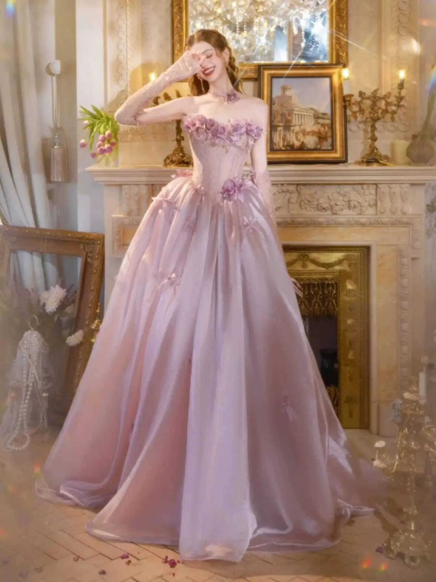 Gaun Pesta Putri Vintage Dusty - Formal Dress ulasan dan harga