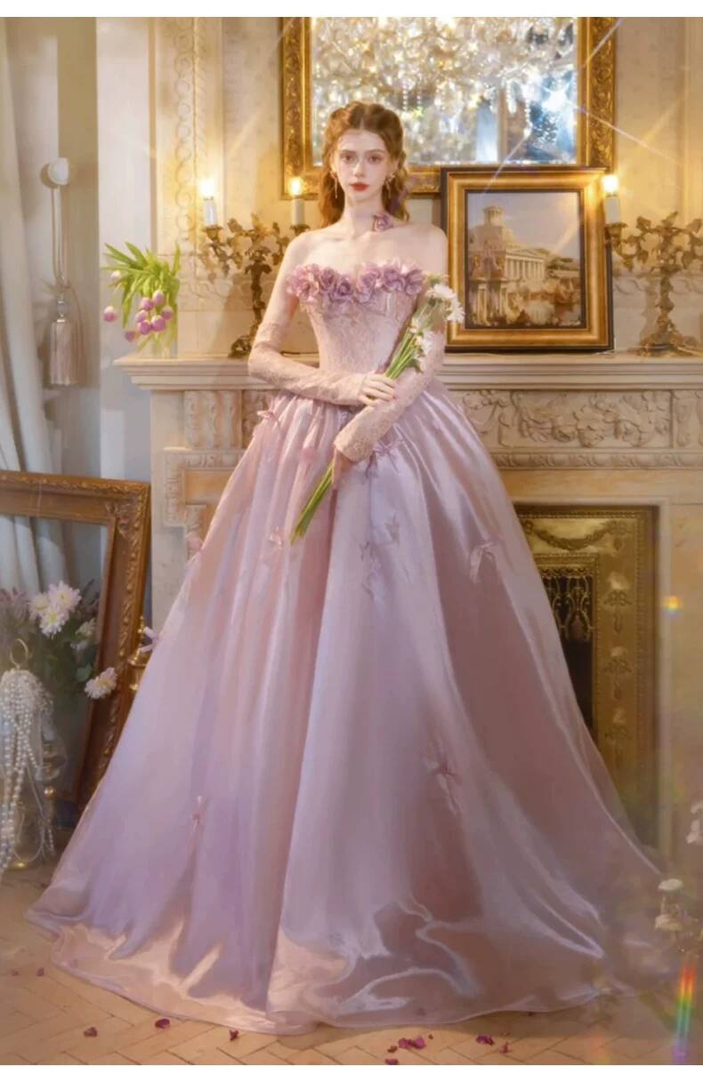 Gaun Pesta Putri Vintage Dusty - Formal Dress ulasan dan harga