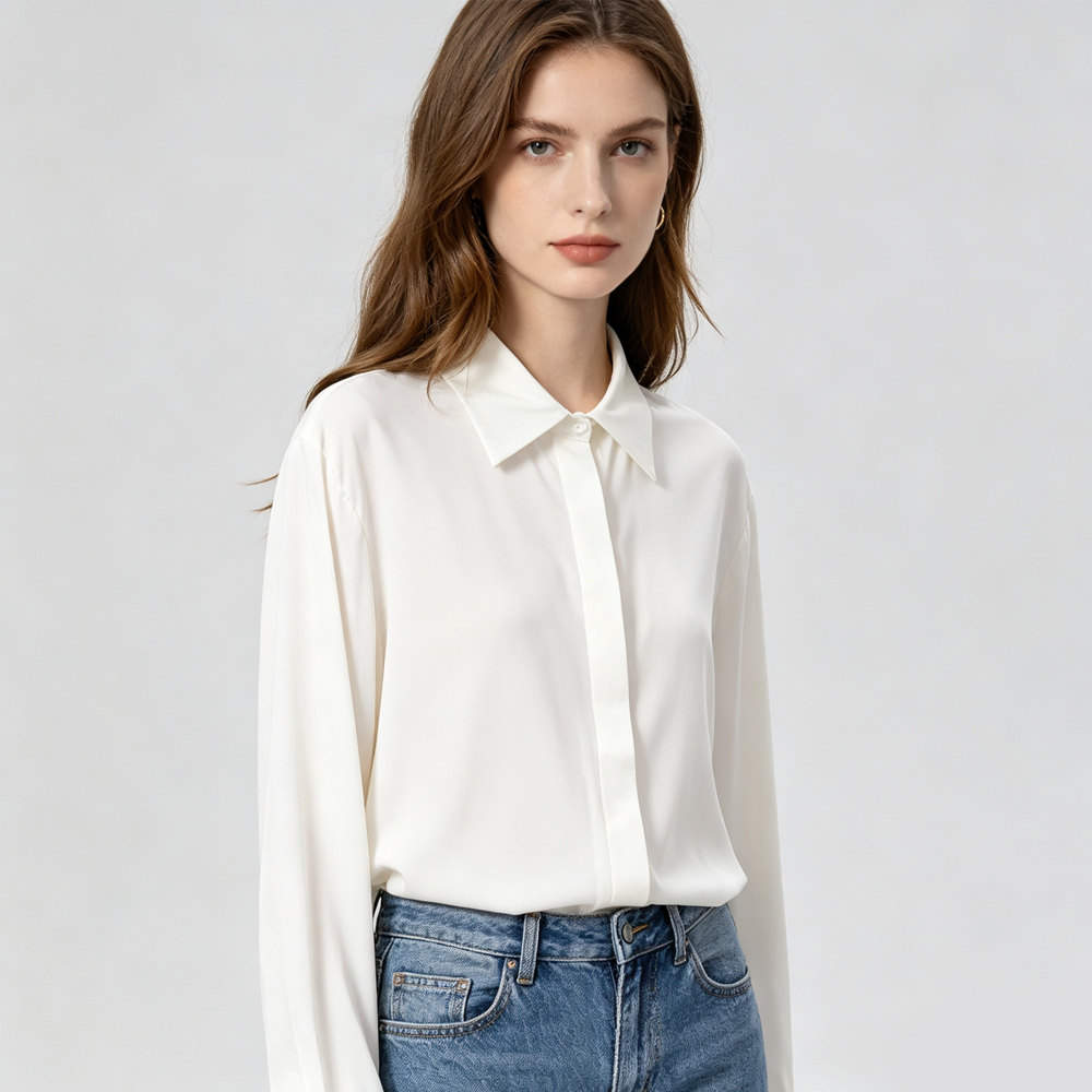Koleksi Mode Wanita Ukuran Plu - Silk Blouse ulasan dan harga