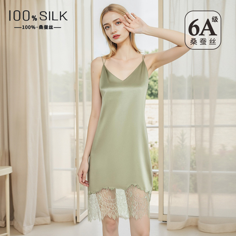Gaun Tidur Sutra Es Seksi Wani - Lace Dress ulasan dan harga
