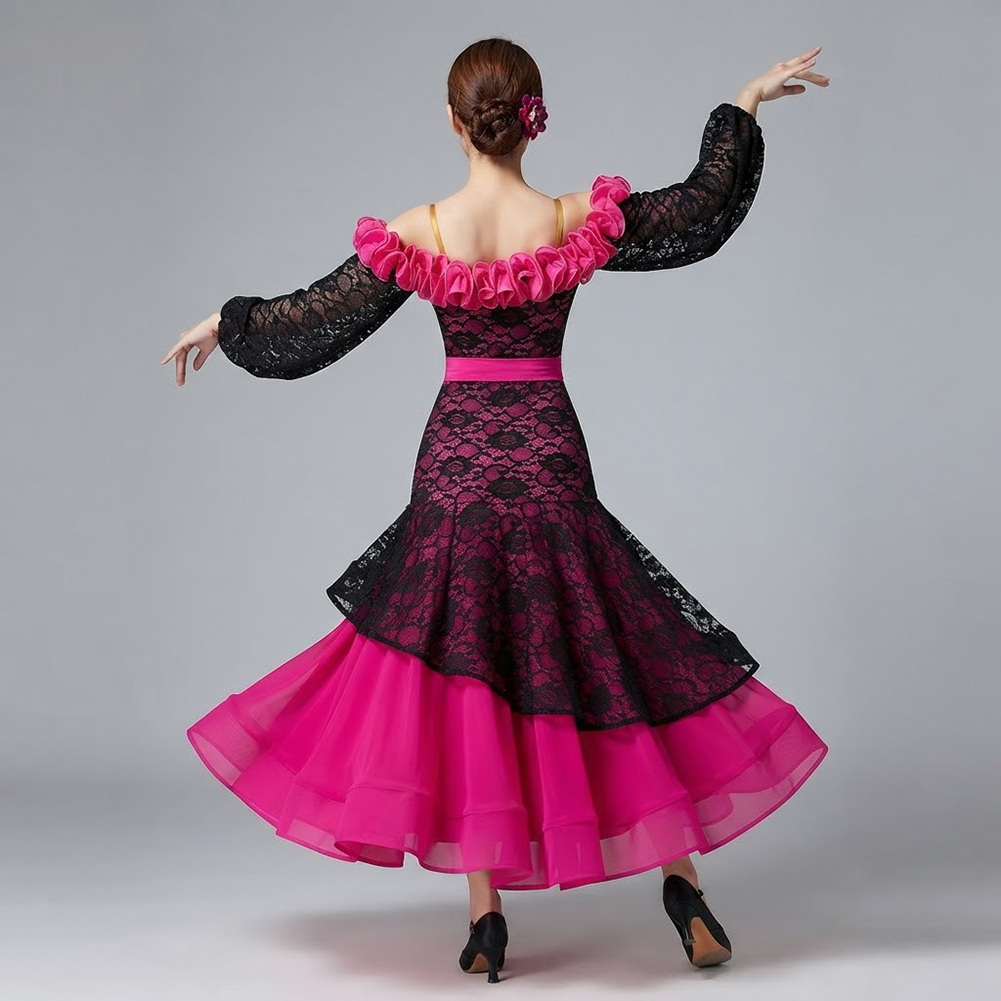 Gaun Dansa Wanita Warna Merah  - Women'S Red Formal Wear ulasan dan harga