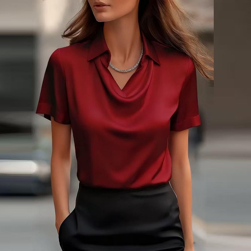 Kemeja Satin Wanita dan Blus W - Silk Blouse ulasan dan harga