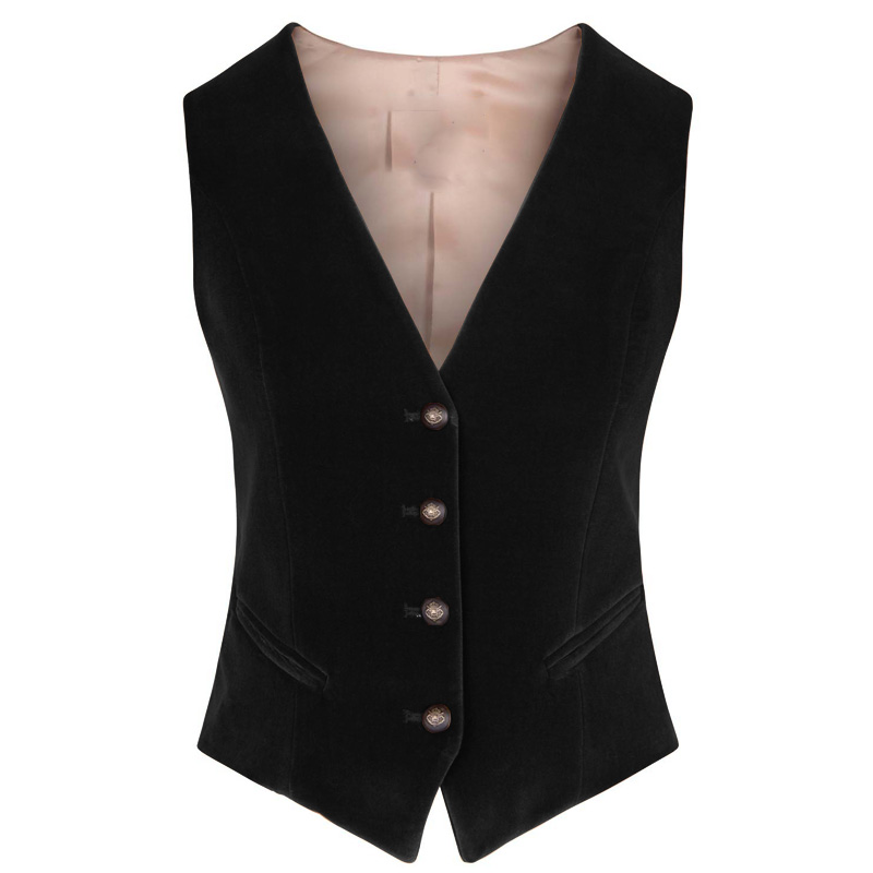 Rompi Beludru Wanita Kerah V 4 - Womens Blazer ulasan dan harga