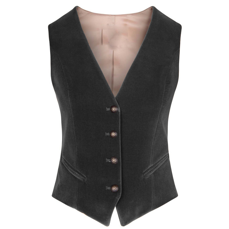 Rompi Beludru Wanita Kerah V 4 - Womens Blazer ulasan dan harga