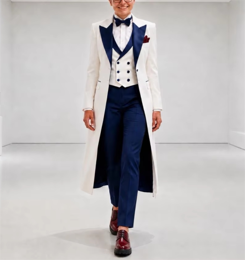 Jas Wanita Biru Navy Putih, Se - Womens Blazer ulasan dan harga