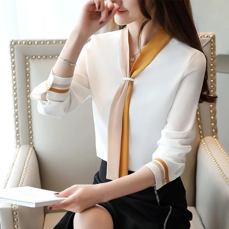 Kemeja kantor lengan panjang m - Silk Blouse ulasan dan harga