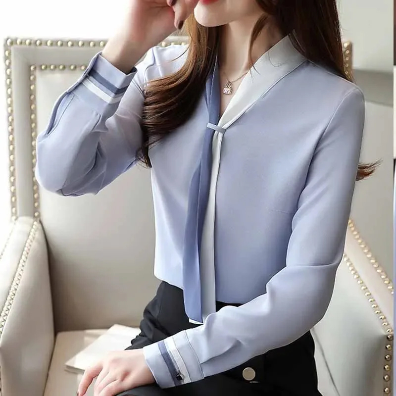 Kemeja kantor lengan panjang m - Silk Blouse ulasan dan harga
