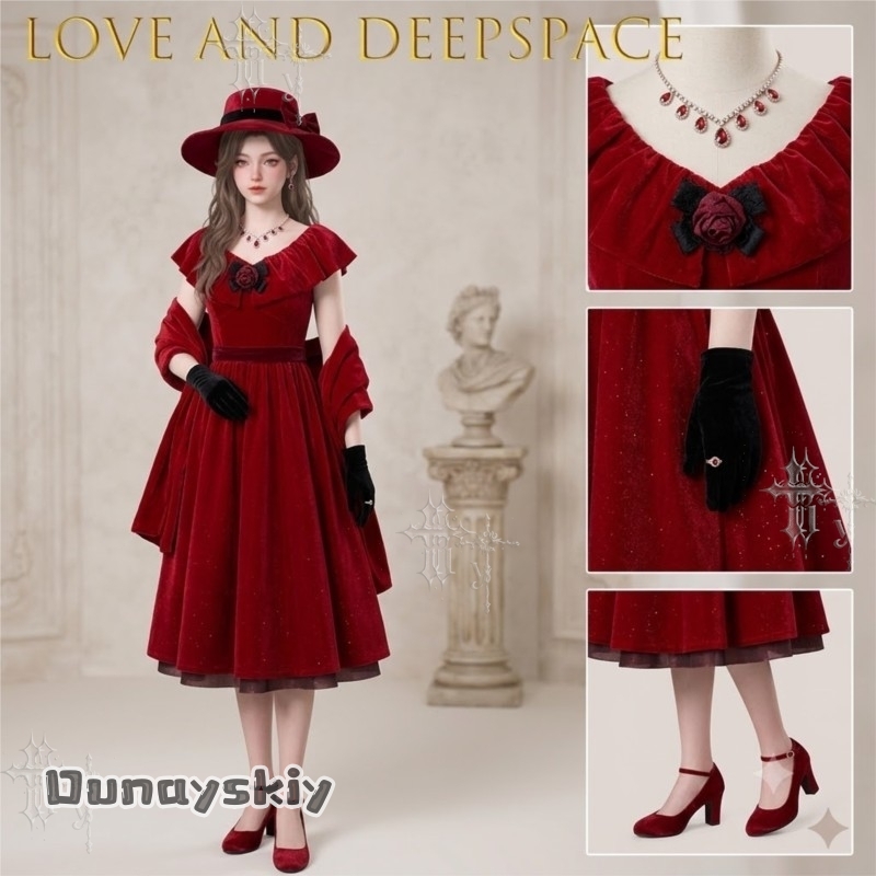 CR7.27*Love And Deepspace Burn - Evening Gown ulasan dan harga
