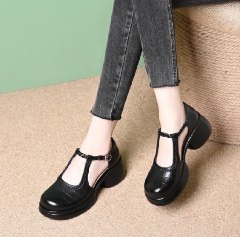 Sandal Mary Jane Wanita Warna  - Womens Heels ulasan dan harga