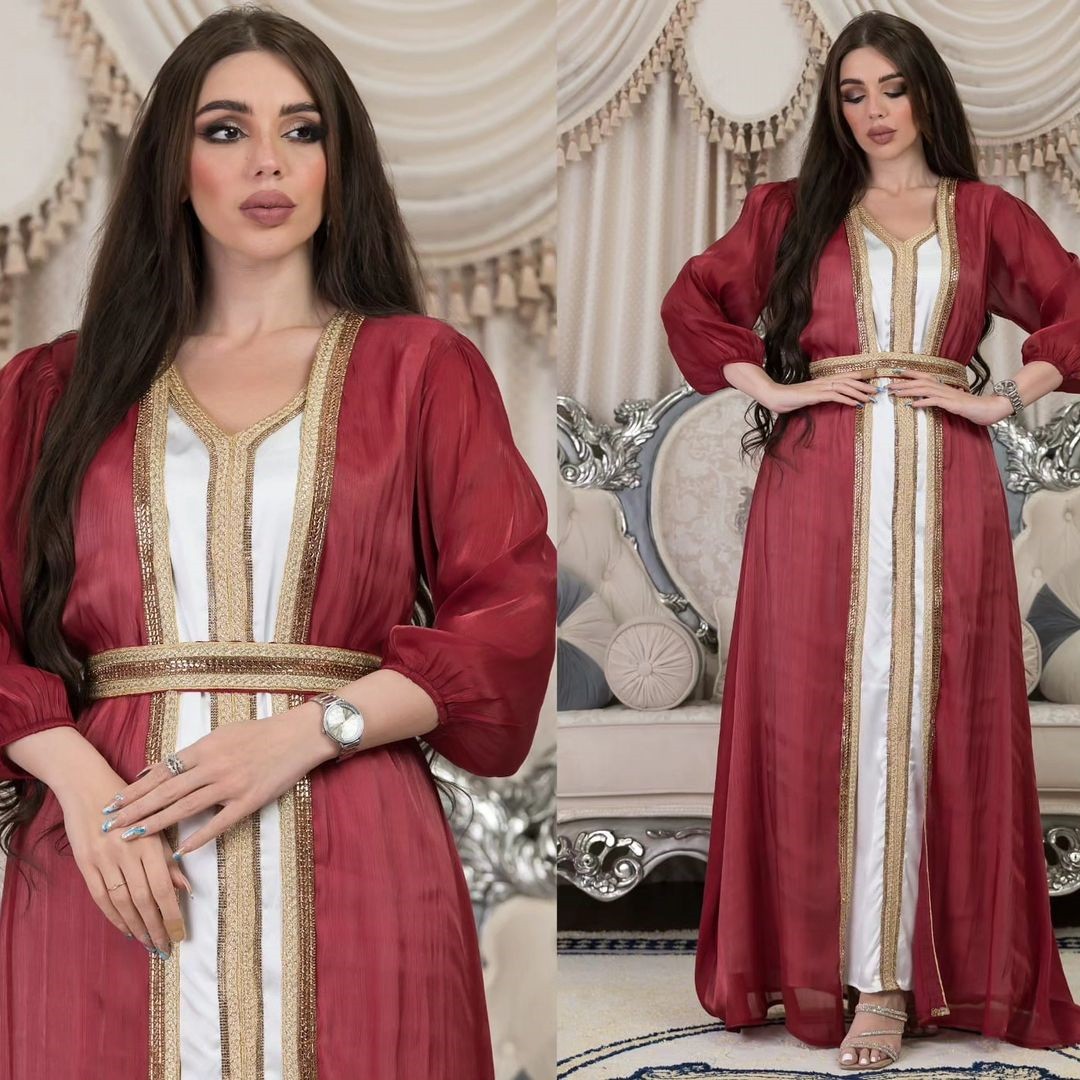 Gaun Pesta Lavender Berpayet V - Evening Gown ulasan dan harga